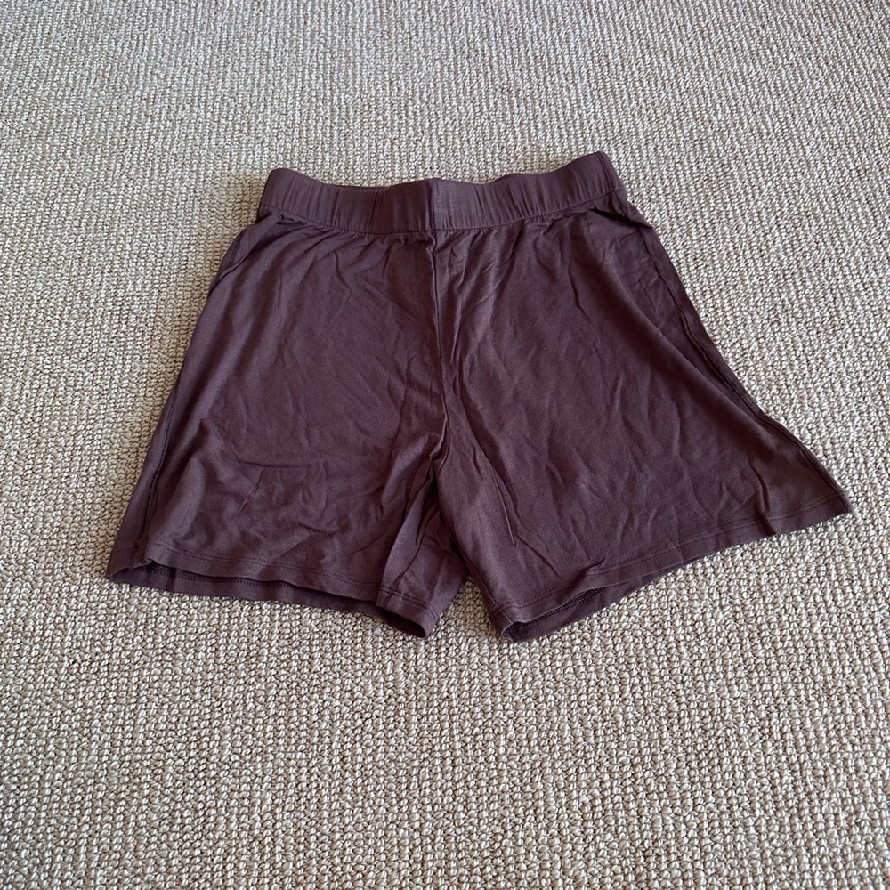 Skims Jasper Knit Pajama Shorts, Size XXS NWT